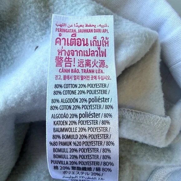 Disney Sweatshirt Womens Small Gray Black Cotton Blend Halloween Crew Neck - Picture 7 of 10